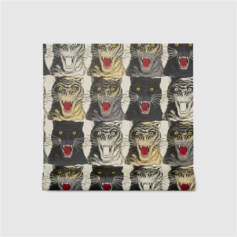 tiger face print wallpaper gucci|Gucci swan wallpaper.